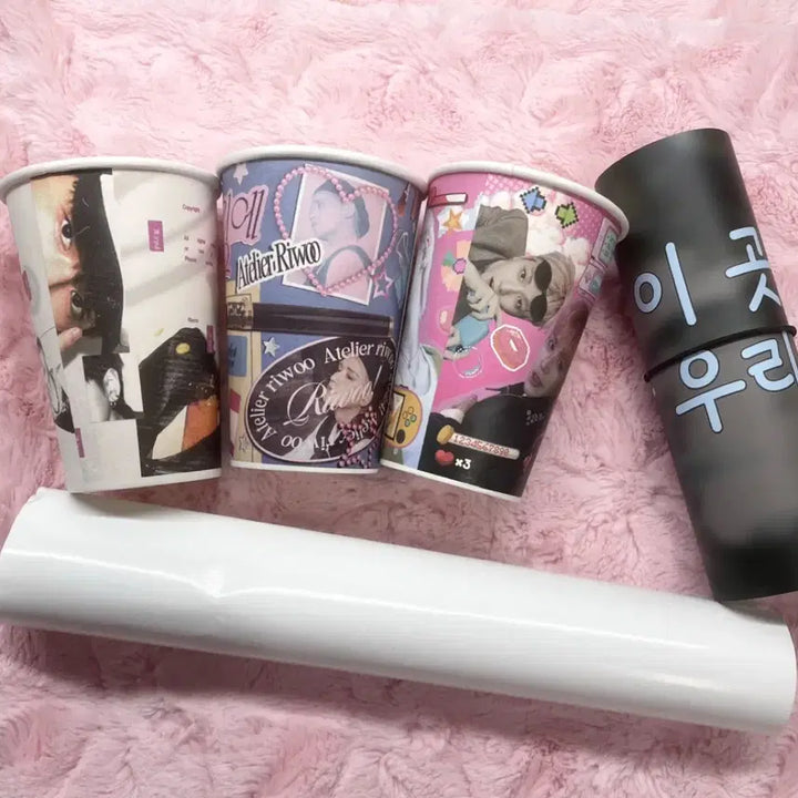 [BUNJANG] BOYNEXTDOOR Riwoo &amp; Yunhak Birthday Cafe Bundle Set Calendar &amp; Lucky Draw Sticker Set / 보넥도 리우 운학 생일카페 특전 달력 럭드 보이넥스트도어 생일 생일컵 일괄