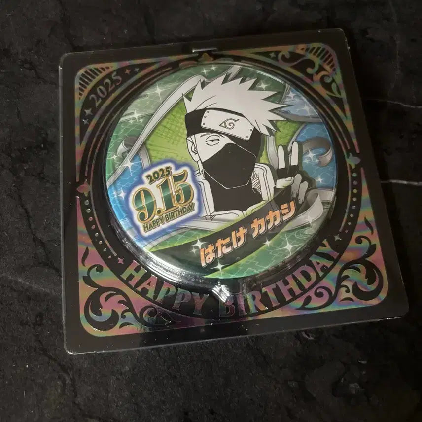 [BUNJANG] Naruto Jump Shop Kakashi Birthday Can Badge (Unsealed) / 나루토 점프샵 카카시 생일 캔뱃지 미개봉