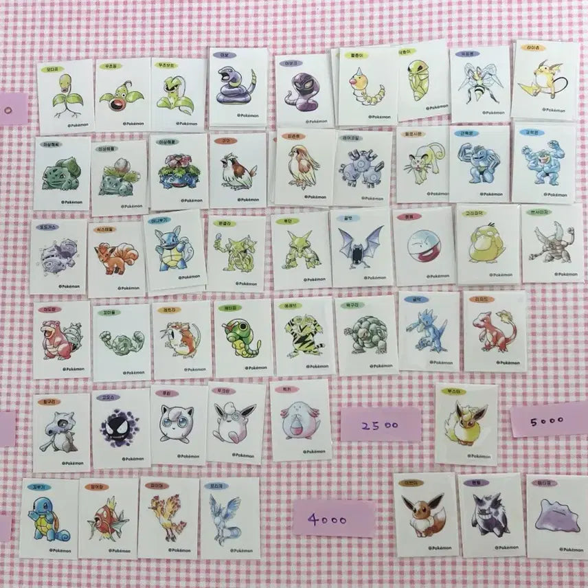 [BUNJANG] Pokemon 30th Anniversary Artwork Ttibusil / 매일업뎃)30주년 포켓몬 띠부씰 포켓몬 30주년 띠부씰 30주년 아트워크 포켓몬 띠부씰