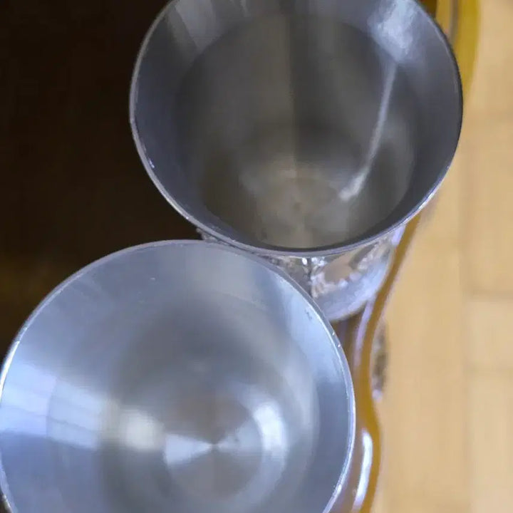 [BUNJANG] Vintage Pewter Drink Cup / 미사용/ 주석컵 희귀템 음료컵(높이11cm 지름7.5cm)