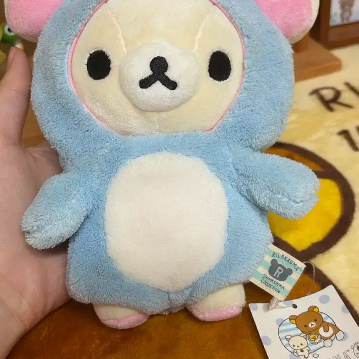 [BUNJANG] 2014 Rilakkuma Penguin Costume Korilakkuma Plush Doll / 2014년 코리락쿠마 펭귄탈 인형 (택o)