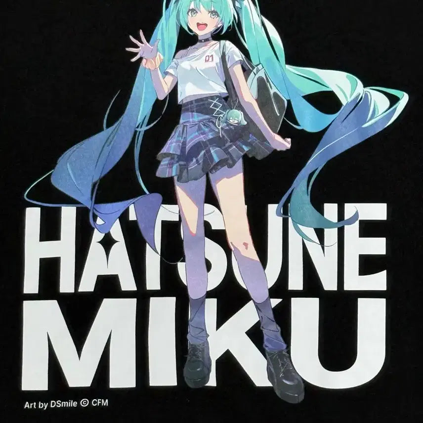 [BUNJANG] Hatsune Miku Official Merchandise Short Sleeve T-Shirt / 하츠네미쿠 공식 머천다이즈 반팔 티셔츠