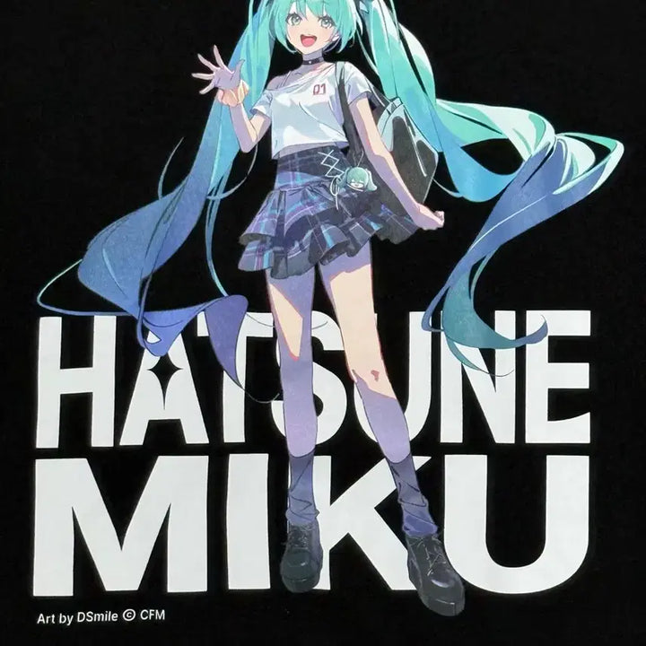 [BUNJANG] Hatsune Miku Official Merchandise Short Sleeve T-Shirt / 하츠네미쿠 공식 머천다이즈 반팔 티셔츠