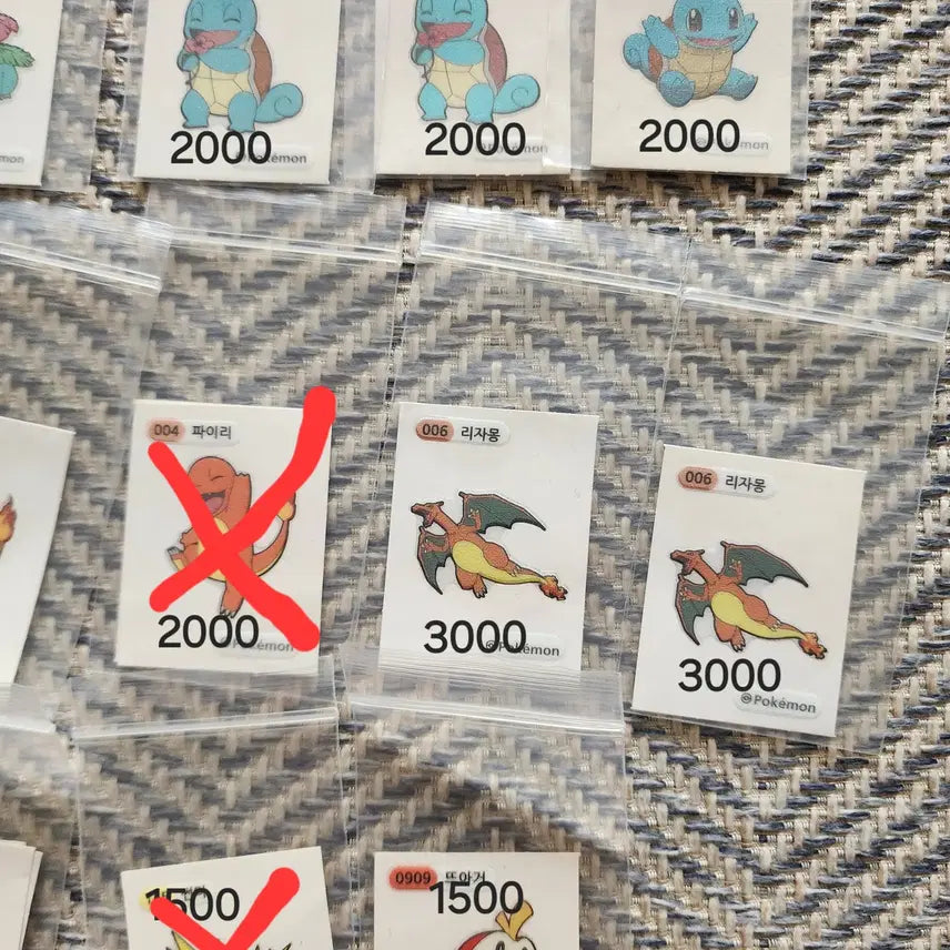 [BUNJANG] Pokemon Stickers Set / 포켓몬 띠부씰 판매