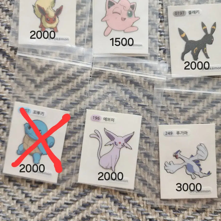 [BUNJANG] Pokemon Stickers Set / 포켓몬 띠부씰 판매