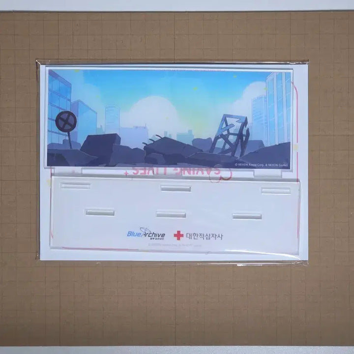 [BUNJANG] Blue Archive Korean Red Cross Blood Donation Package Acrylic Diorama Stand - Serina, Mine, Hanae / 블루아카이브 대한적십자 헌혈 패키지 아크릴 디오라마 스탠드 구호기사단 세리나 미네 하나에