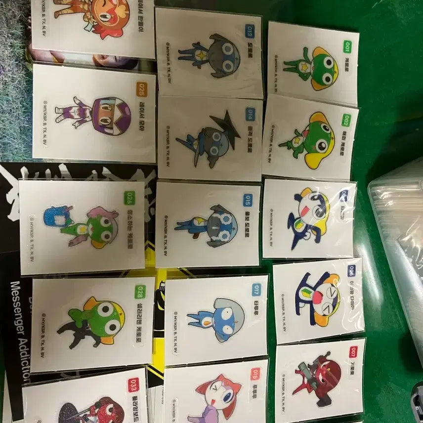 [BUNJANG] Keroro, Astro Boy, Nyananman Stickers (띠부씰) / 케로로/아톰/냐한남자 띠부씰