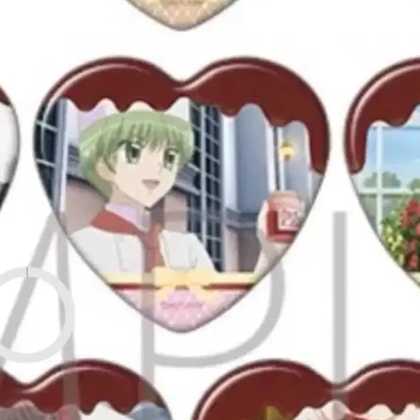 [BUNJANG] Yumemi Patissiere Animate Heart Can Badge Rochine / 꿈빛파티시엘 애니메이트 하트 캔뱃지 로진