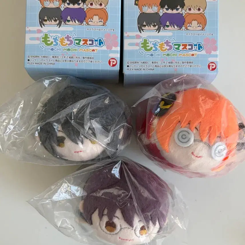 [BUNJANG] Gintama 3rd Year Class Z Gintoki, Katsura, Kagura, Shinpachi Mochi Mochi Mascot Bundle (Sealed) / 은혼 3학년Z반 삼젯 모찌마스 미개봉 일괄