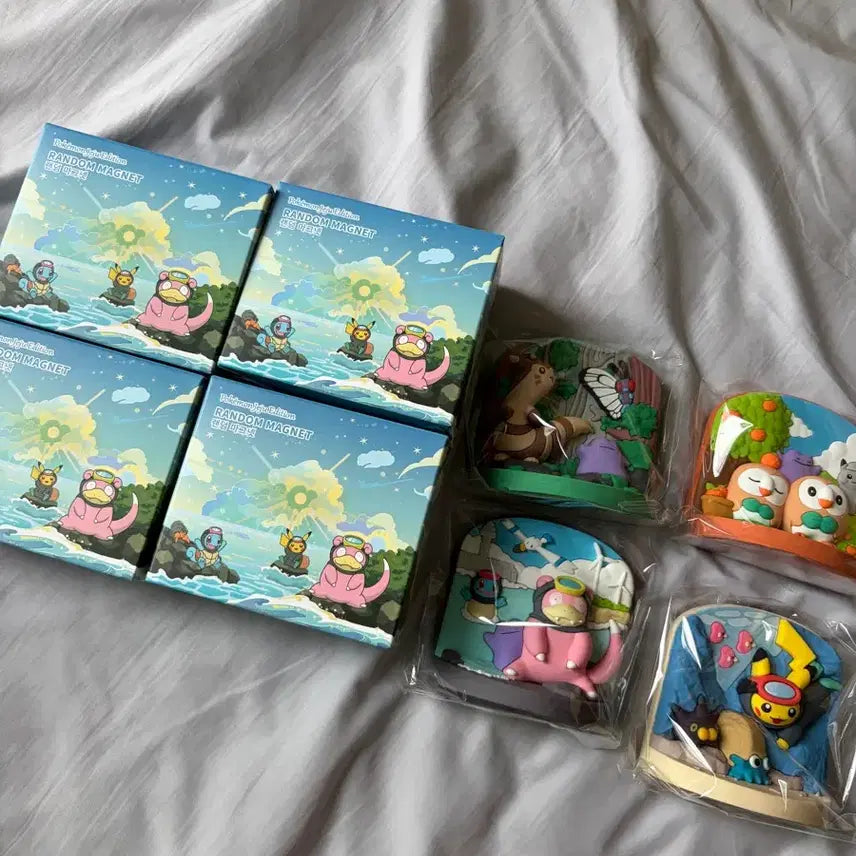 [BUNJANG] Pokemon Jeju Limited Edition Magnet Set (4 Types) / 포켓몬 제주 마그넷 4종 일괄