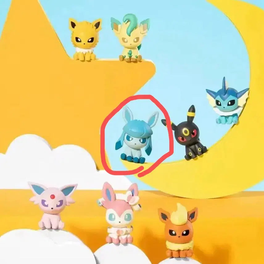 [BUNJANG] Pokemon Glaceon Figure with Poké Ball / 포켓몬스터 글레이시아 피규어
