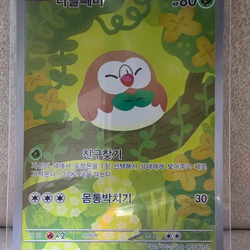 [BUNJANG] Pokemon Card Cyndaquil AR / 포켓몬카드 나몰빼미 ar