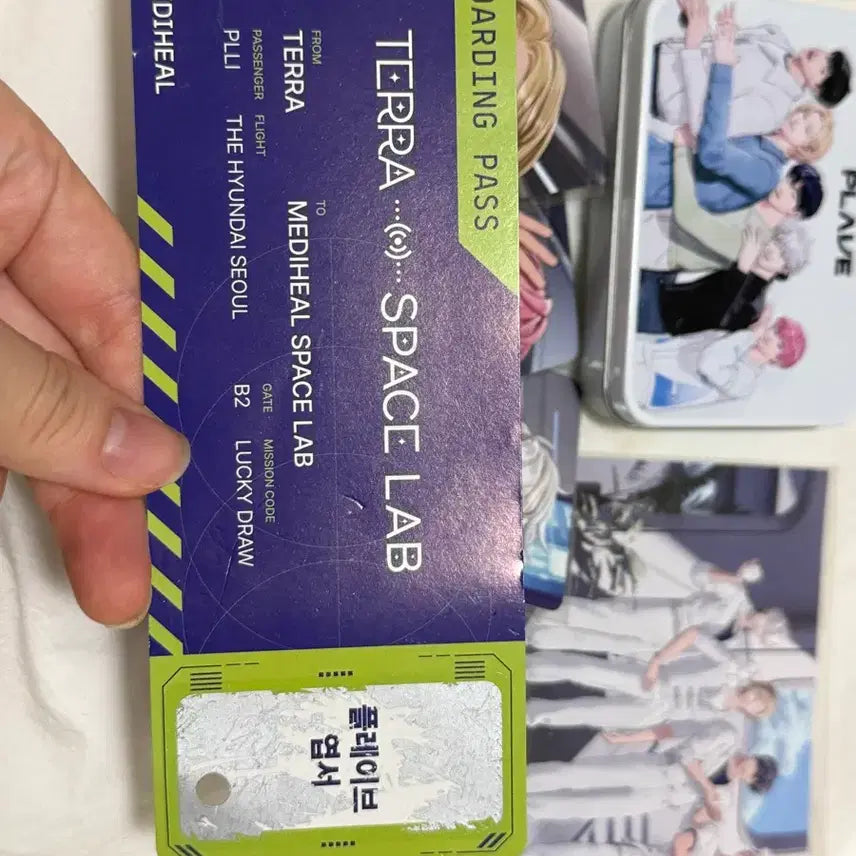 [BUNJANG] P.L.E. 5 Member Bundle Set - Medihill Pop-up Ticket, Postcard, Photocard, Tin Case / 플레이브 메디힐 팝업 티켓+엽서+포카 5인 드볼+틴케이스 일괄