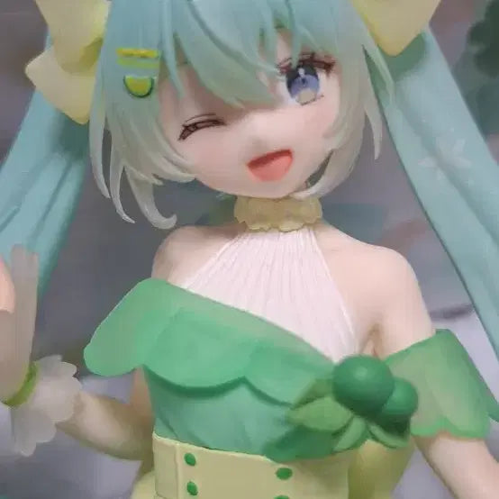 [BUNJANG] Vocaloid Hatsune Miku FuRyu Ramen Noodle Stopper Figure / 하츠네미쿠 후류 라임 누들스토퍼 판매합니다