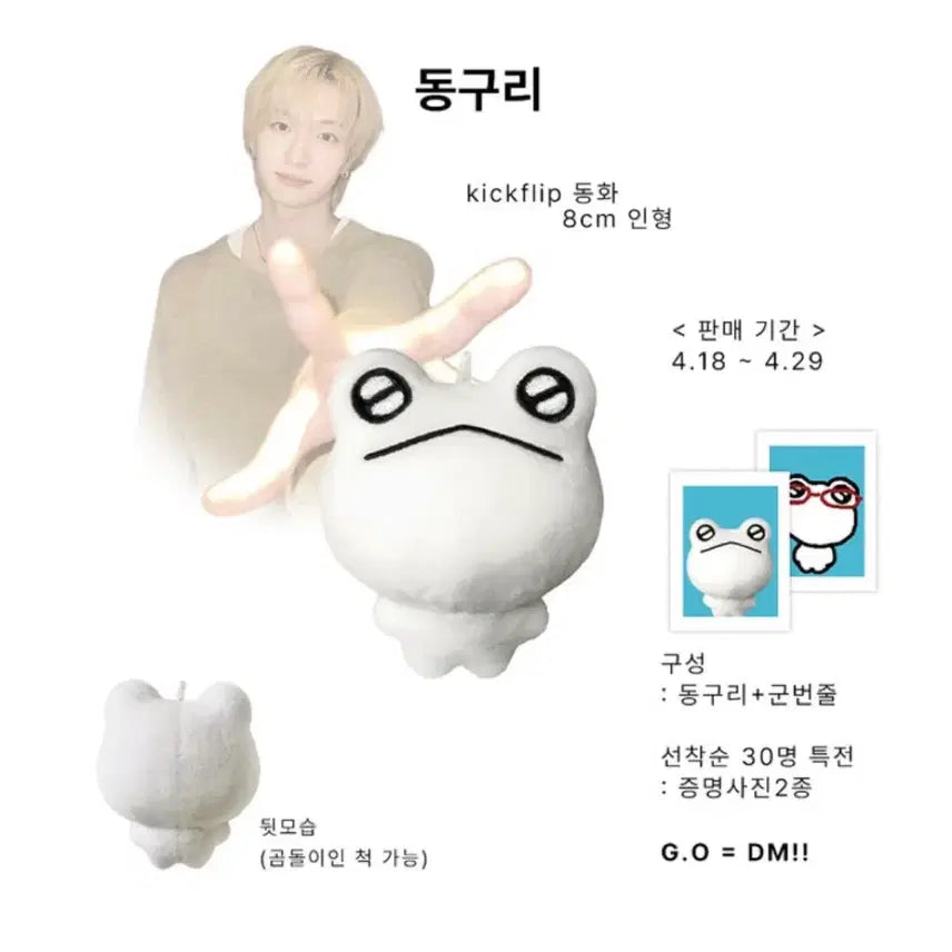 [BUNJANG] Kickflip Donghwa Doll Dongguri / 킥플립 동화 인형 동구리