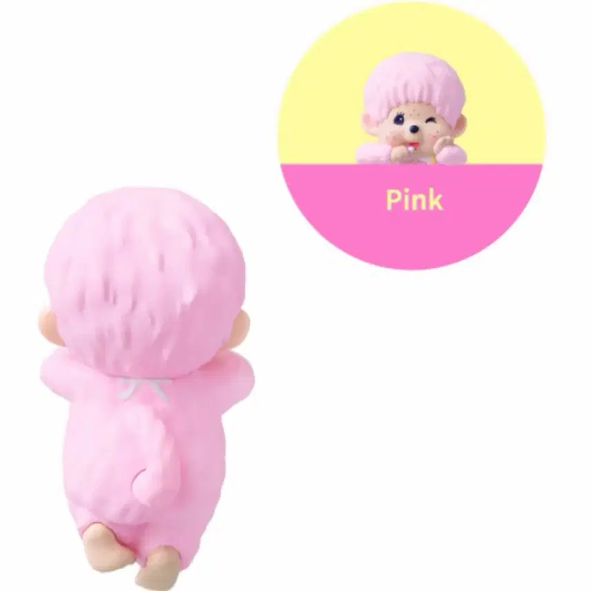 [BUNJANG] Sonny Angel x Monchhichi Hyper Colors Wink Pink Monchhichi Boy / 소니엔젤 몬치치 히퍼 컬러즈 윙크 핑크 몬치치보이
