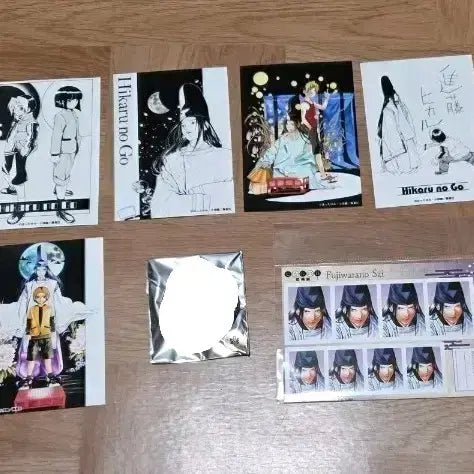 [BUNJANG] Hikaru no Go Original Art Exhibition Certified Photo Kuzuki Ghost Go Master / (일괄) 히카루의 바둑 원화전 사이 증명사진 쿠지 고스트바둑왕