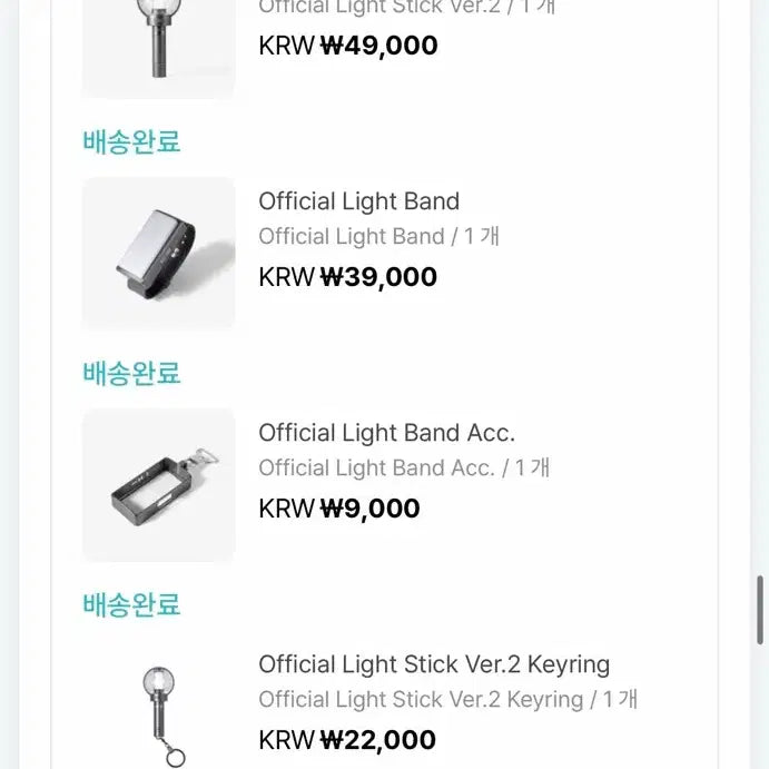 [BUNJANG] ENHYPEN Lightstick Ver.2 Keyring / 엔하이픈 응원봉2키링