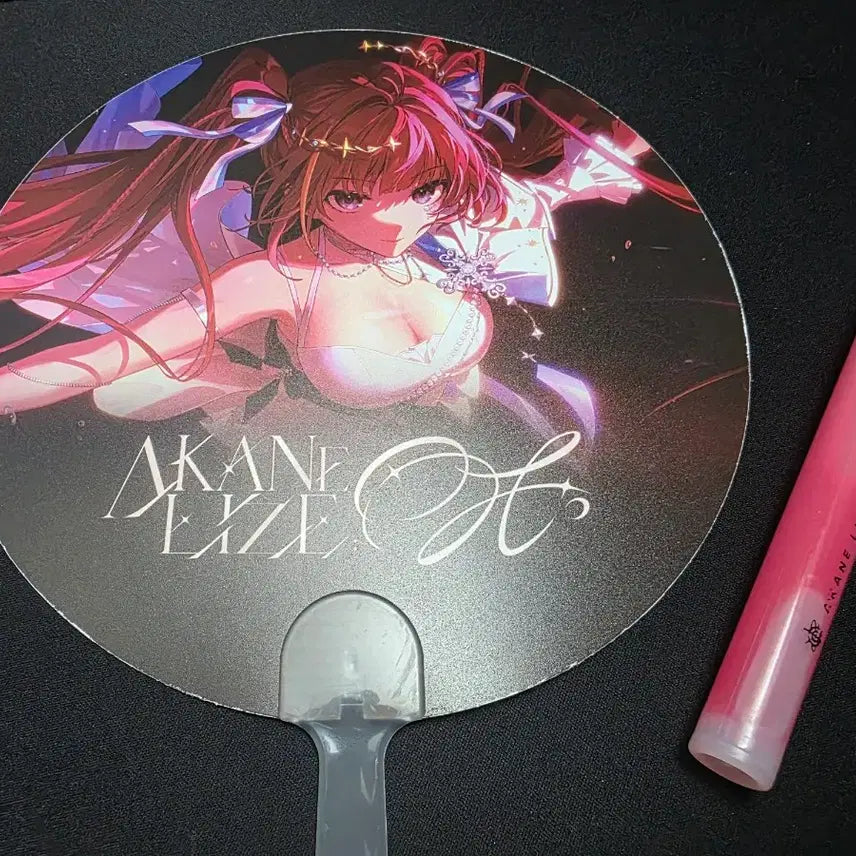 [BUNJANG] Stellive Akane Rise Concert Fan &amp; Disposable Cheer Stick / 스텔라이브 아카네 리제 콘서트 부채, 일회용 응원봉