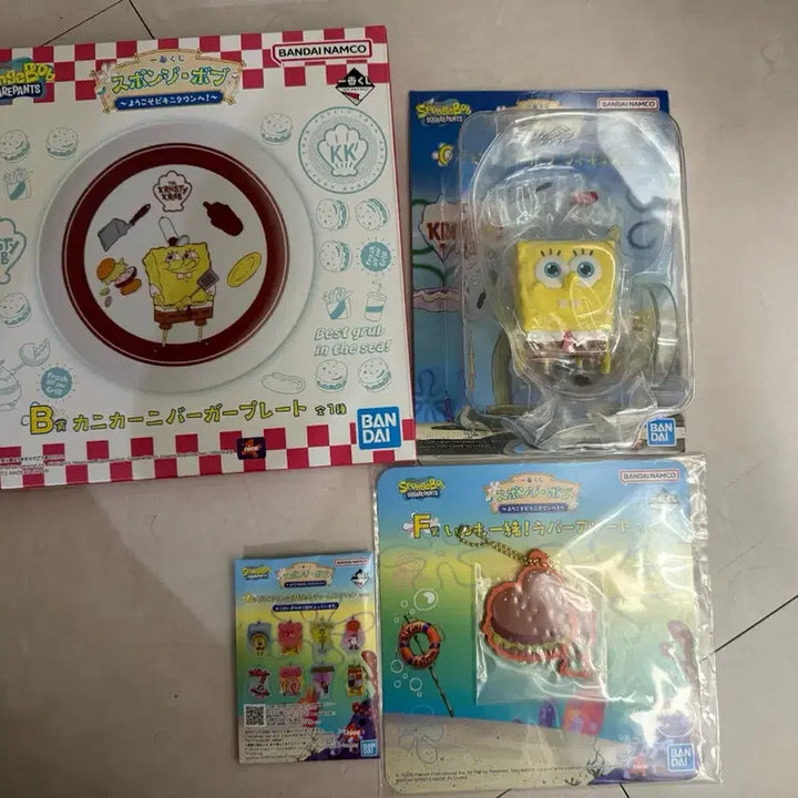 [BUNJANG] SpongeBob Ichiban Kuji Prize A, B, C Figures Bundle Set / 택포 9) 스펀지밥 제일복권 A상+B상+C상