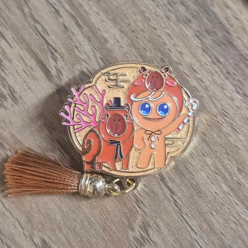 [BUNJANG] Cookie Run Lotte World Aquarium Collaboration Random Metal Badge (Yong Cookie, Sorbet Shark, Cannonball) / 쿠키런 (롯월 아쿠아리움 콜라보) 랜덤 금속 뱃지 (용쿠, 샤벳, 캔플)