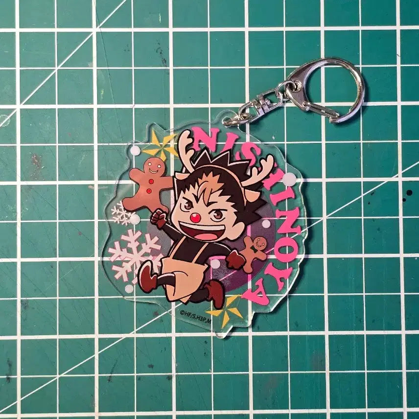 [BUNJANG] Haikyuu!! Nishinoya Christmas Large Acrylic Keychain / 하이큐 니시노야 크리스마스 대형 아크릴 키홀더 판매합니다.