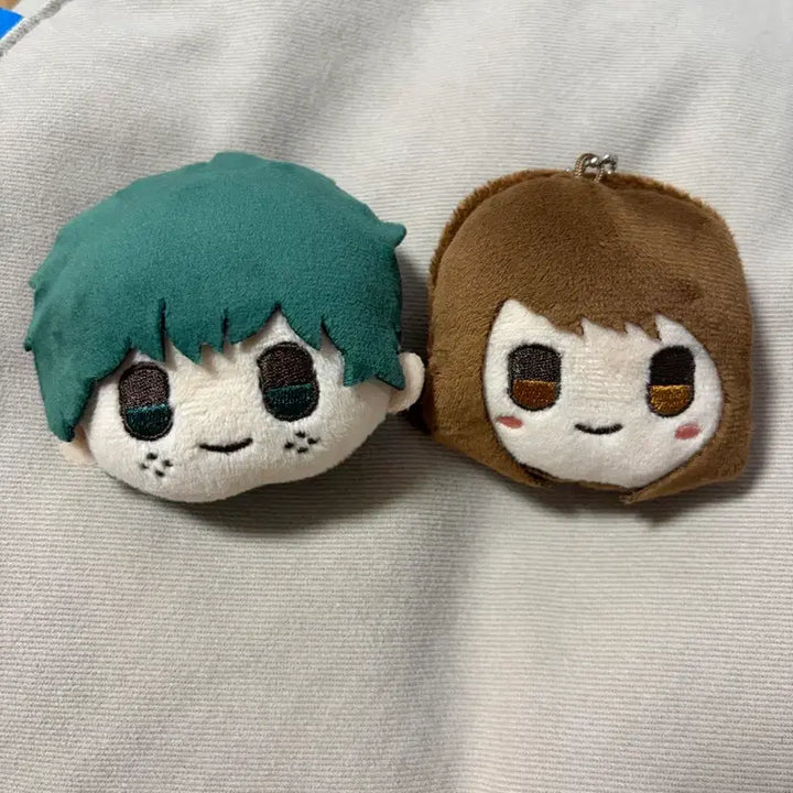 [BUNJANG] My Hero Academia Izuku Midoriya &amp; Ochaco Uraraka Face Plush Bundle / 나히아 히로아카 페이스 누이구루미 미도리야, 우라라카 일괄