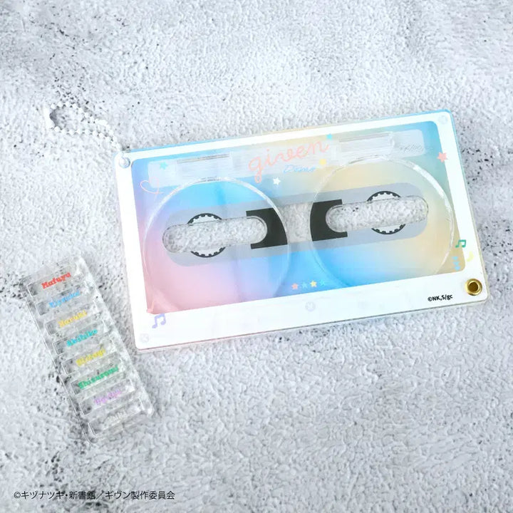 [BUNJANG] Given Mix Theme Cassette Tape Can Badge Acrylic Frame (57mm) / [미개봉/새상품] 기븐 given 히이라기 믹스 테마 페어 캔뱃지 아크릴 프레임 58mm 캔뱃지 홀더