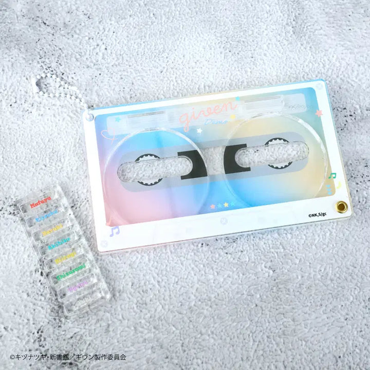 [BUNJANG] Given Mix Theme Cassette Tape Can Badge Acrylic Frame (57mm) / [미개봉/새상품] 기븐 given 히이라기 믹스 테마 페어 캔뱃지 아크릴 프레임 58mm 캔뱃지 홀더