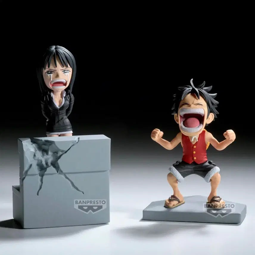 [BUNJANG] One Piece World Collectable Monkey D. Luffy &amp; Nico Robin Figure (Sealed) / 원피스 WCF 로그스토리즈 몽키 D 루피 &amp; 니코로빈 미개봉