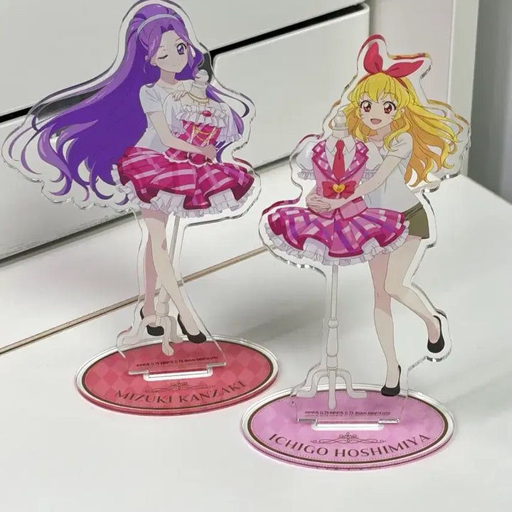 [BUNJANG] Aikatsu! Great Dressia Acrylic Stand Mizuki Ichigo Lime Luna / 아이엠스타 아이카츠 대의상전 아크릴 미즈키 이치고 라임 루나