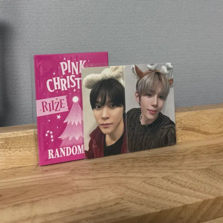 [BUNJANG] RIIZE Eunseok Pink Christmas Photocard Set / 라이즈 핑크 크리스마스 포카 은석 타로