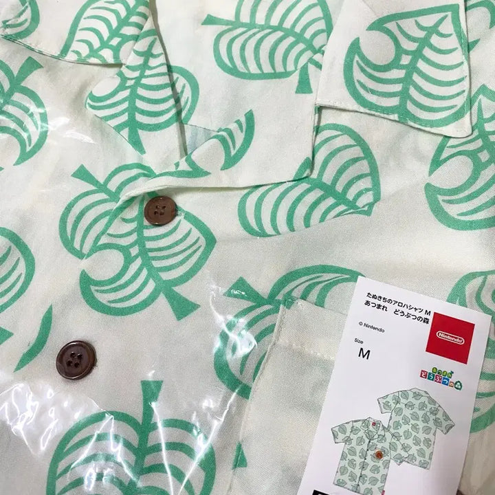 [BUNJANG] Nintendo Animal Crossing Tom Nook Aloha Shirt (Size M) / 동숲 너굴 알로하 셔츠 M사이즈 미사용 정품 닌텐도