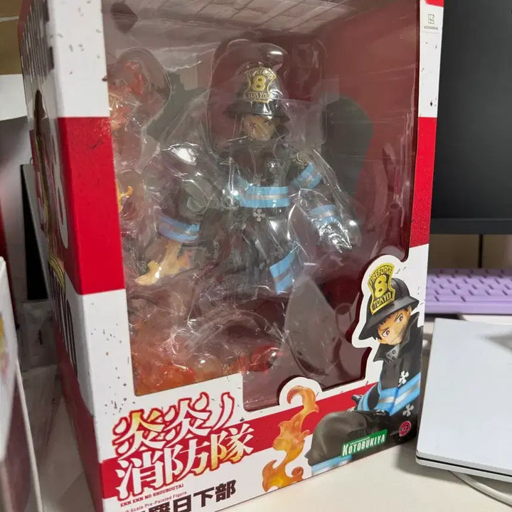 [BUNJANG] Kotobukiya ARTFX J Fire Force Shinra Kusakabe Figure (Includes Bonus) / 불꽃소방대 신라 쿠사카베 코토부키야 ARTFX J 피규어 특전 포함