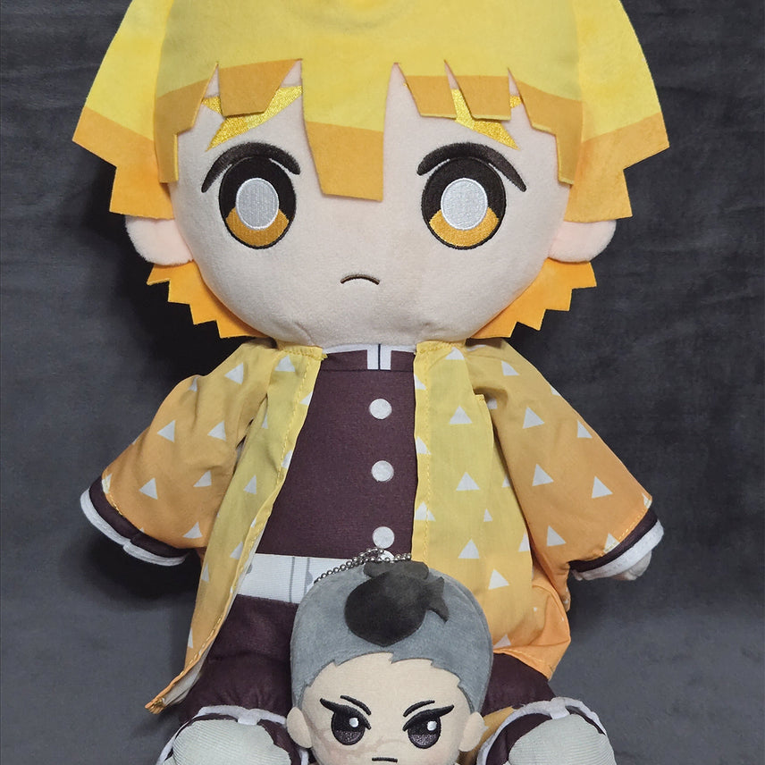 [BUNJANG] Demon Slayer Zenitsu Large Cushion (45cm) Plush Doll / 귀멸의칼날 쿳타리 쿠션 대형(45cm) 젠이츠 빅 누이 인형