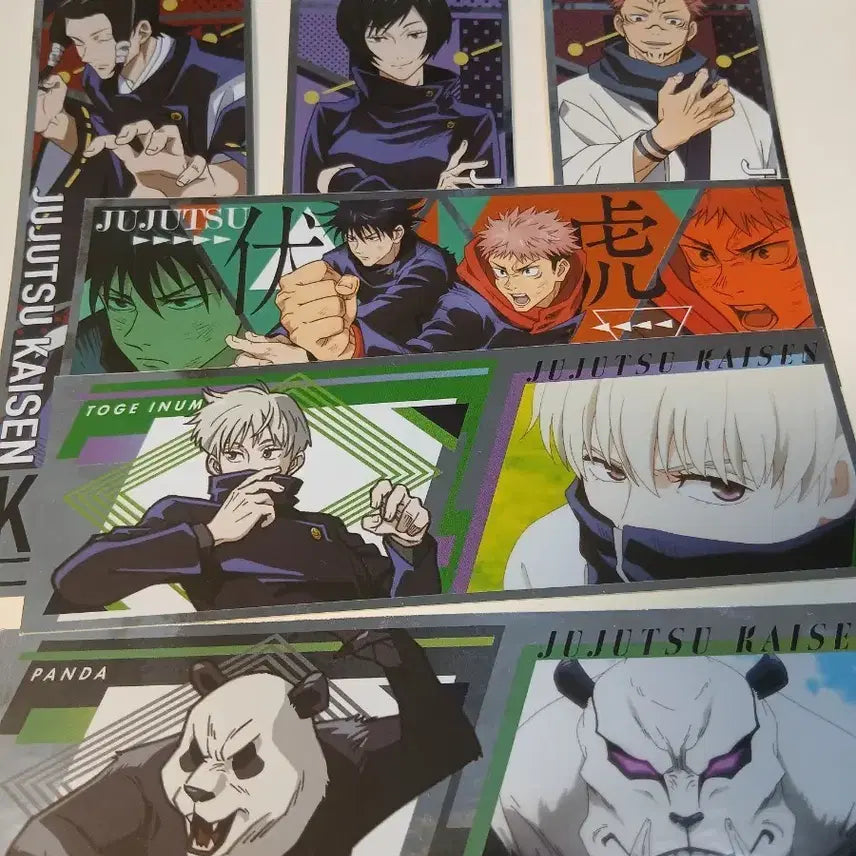 [BUNJANG] Jujutsu Kaisen Full Set Long Stickers / 주술회전 일괄 가격 이누마키 이타도리 후시구로 스쿠나 판다 마이 카모 롱 스티커