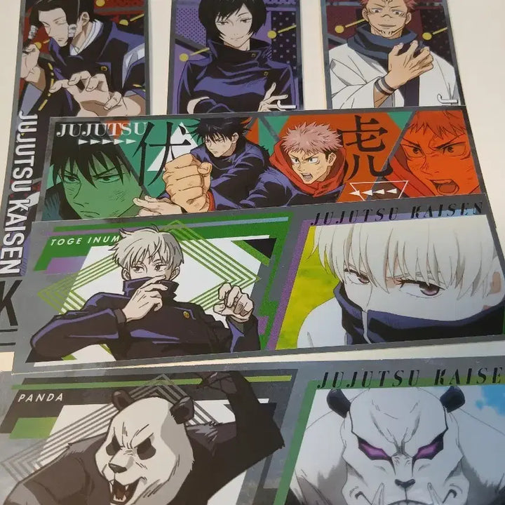 [BUNJANG] Jujutsu Kaisen Full Set Long Stickers / 주술회전 일괄 가격 이누마키 이타도리 후시구로 스쿠나 판다 마이 카모 롱 스티커