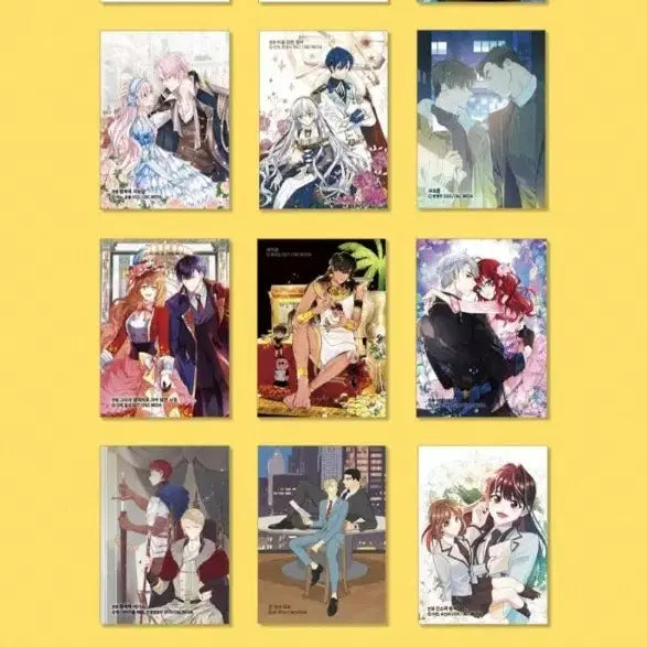 [BUNJANG] D&amp;C Webtoon Brand Exhibition Illustration Mini Calendar Set / 디앤씨웹툰 브랜드전 일러스트 미니 캘린더 세트(악엔죽, 인소의법칙, 그공사 등)
