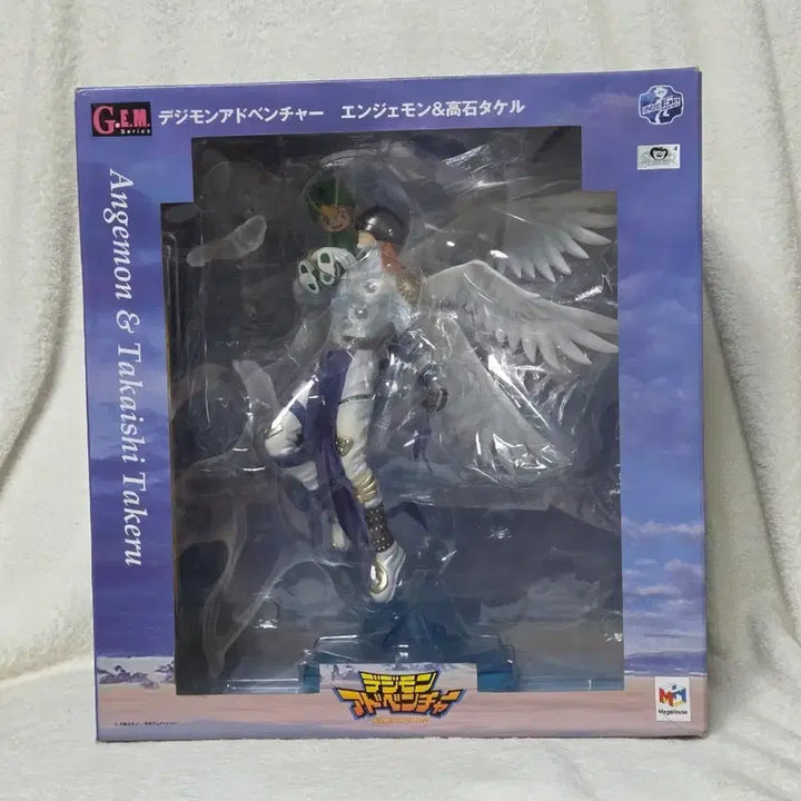 [BUNJANG] Digimon GEM Series Angemon &amp; Takeru Takishi Figure / 디지몬 gem 엔젤몬