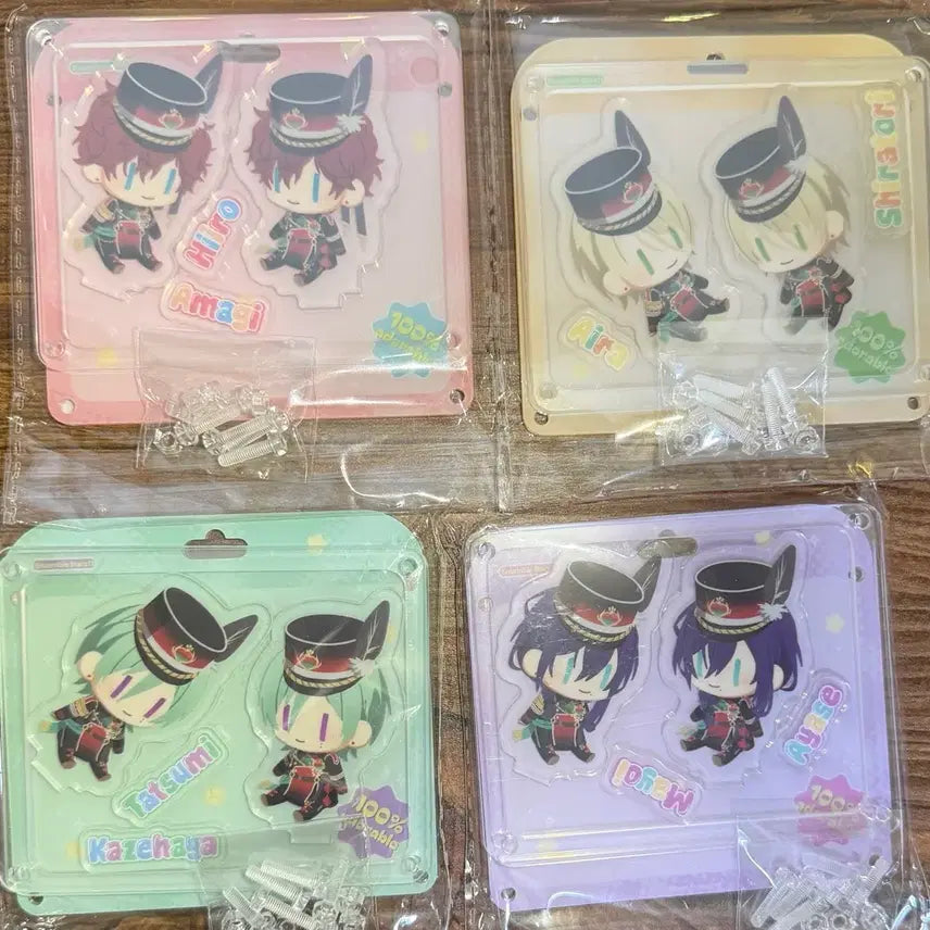 [BUNJANG] Ensemble Stars! Chara-Ani Sweets Paradise Acrylic Standee Set (Hiiragi, Aira, Tatsuomi, Mayoi) / 앙스타 알칼 중스타 누이구루미 아크릴 인형 아크릴 2탄 히이로 아이라 타츠미 마요이