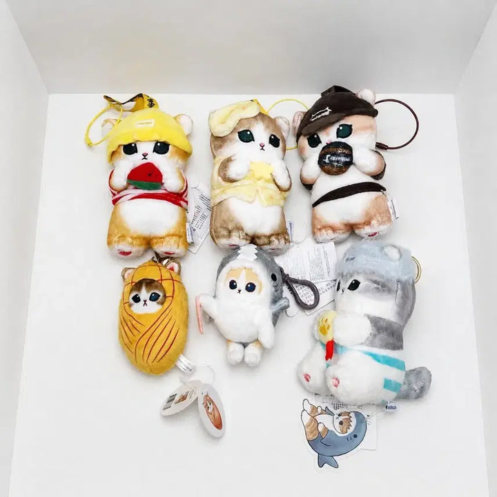 [BUNJANG] Mofu Sand Neko Plush Keychain Set (6 Types) / 일괄)모후산도 인형 키링 6종 세트_사메냥 모프샌드 모후샌드 모프산도 빅 마스코트 누이 굿즈