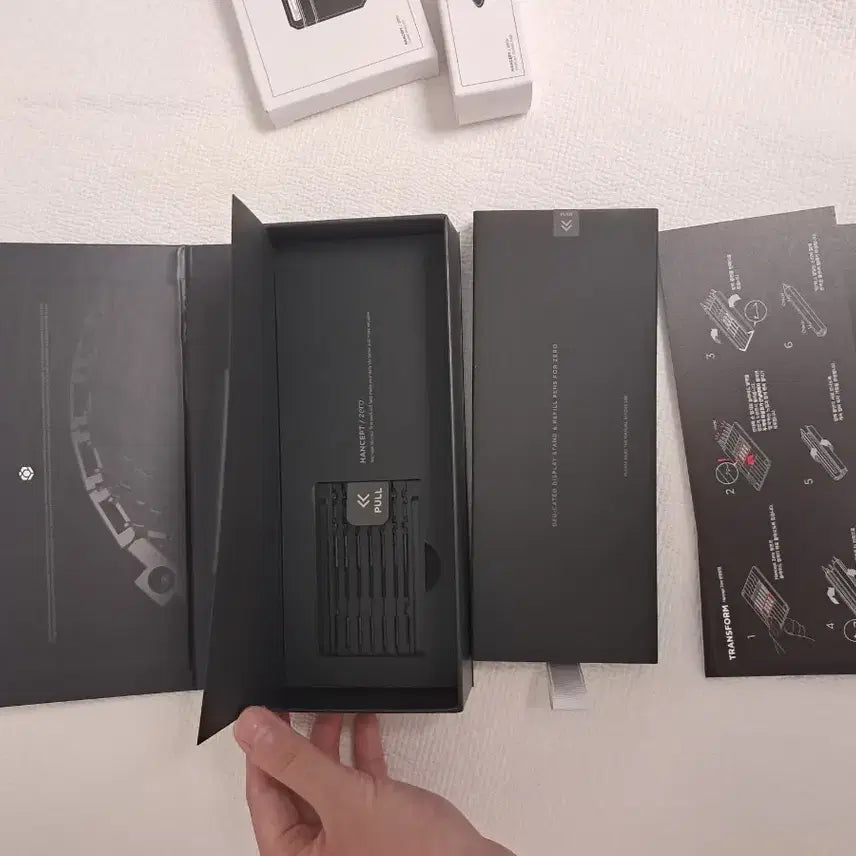 [BUNJANG] Hansept Zero All Black Edition Deluxe Package + Card Wallet + Standing Pad / 한셉트 제로 올블랙 에디션 디럭스패키지 + 카드지갑 + 스탠딩 패드