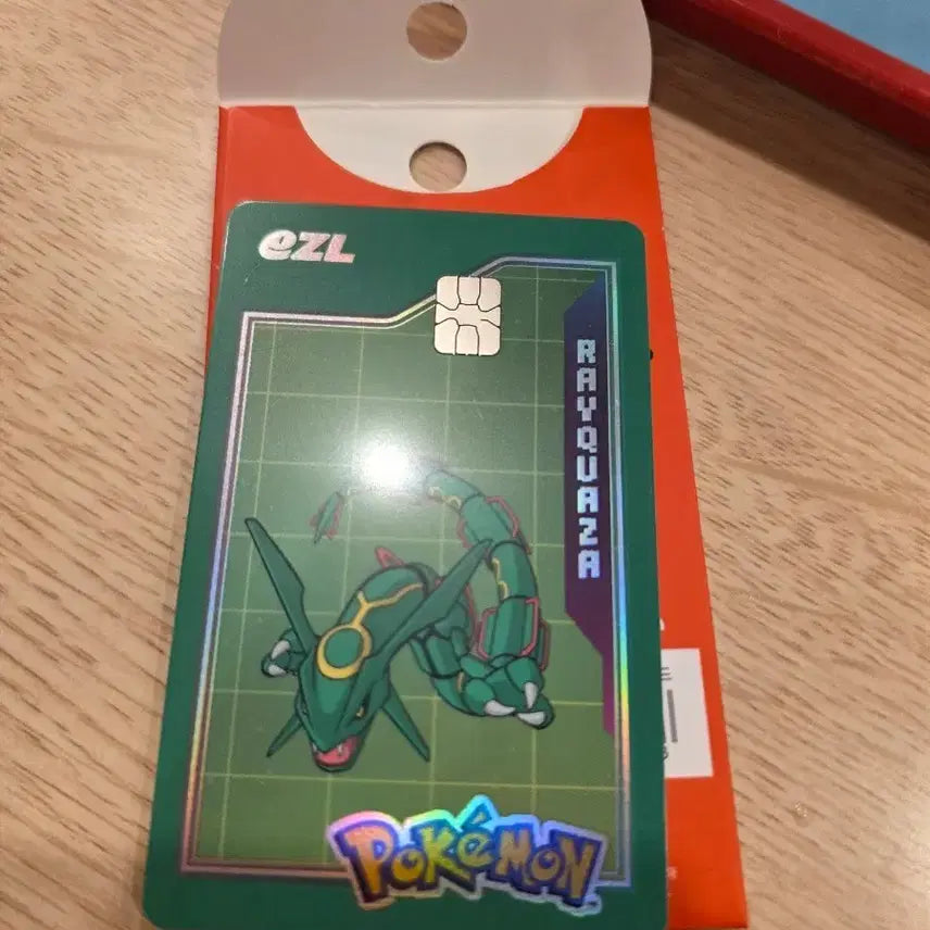 [BUNJANG] Pokemon Izzle T-Money Card Rayquaza / 포켓몬 이즐 교통카드 레쿠쟈