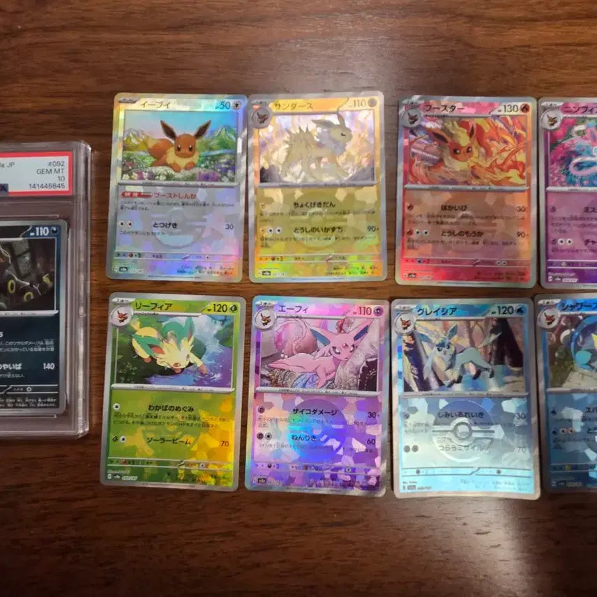 [BUNJANG] Pokemon Card Umbreon Evolution Set (9 Types Mirror Terastal &amp; 4 Types Umbreon Bundle Set) Japanese Version / (psa10)[일본판] 포켓몬 카드 블래키 등 진화체 9종 미러 테라스탈 &amp; 블래키 4종 일괄 세트