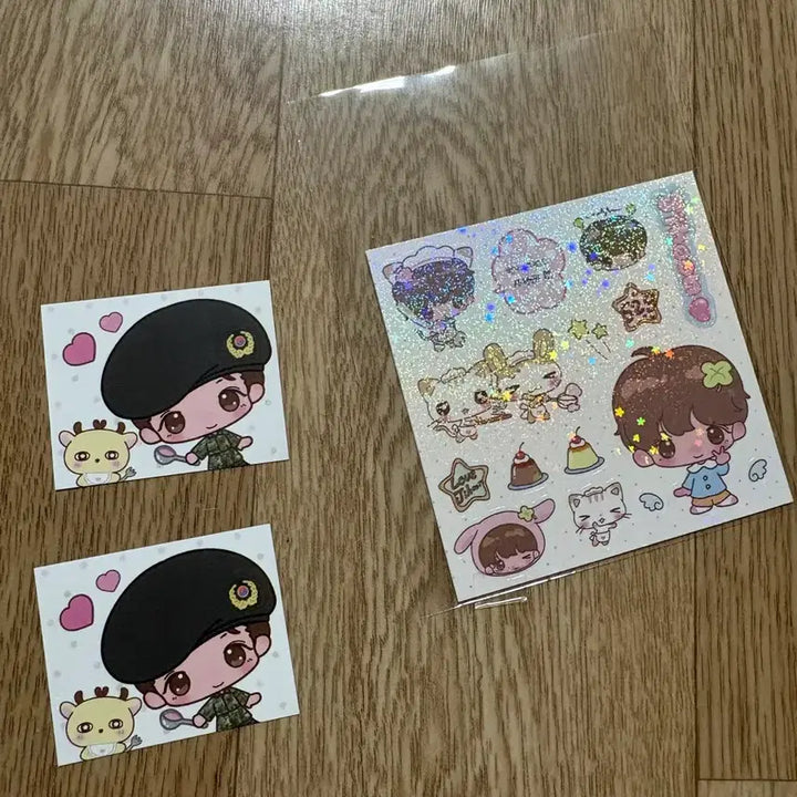 [BUNJANG] Park Ji Hoon "Mellow Sweet Pudding Shop" Sticker Set / 박지훈 스티커 말랑달콤 푸딩가게