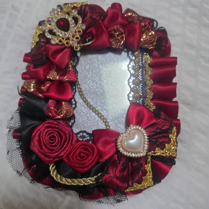 [BUNJANG] Rose Rosette Ita Bag Deco Top Loader / 이타백 탑꾸 탑로더 판매 레드 로즈 로제트 굿즈