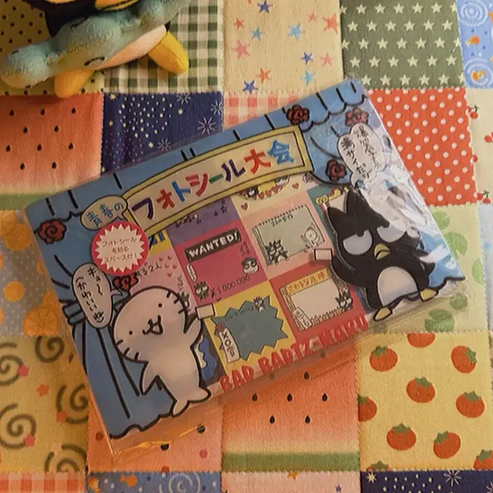 [BUNJANG] Sanrio Badtz-Maru 1997 Photo Album Sticker Seal Set / 레어) 1997 배드바츠마루 포토 앨범 스티커 씰 포함 산리오고전