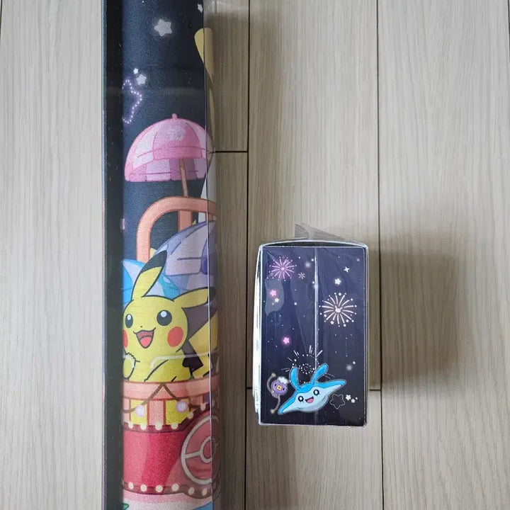 [BUNJANG] Pokemon Card Busan Pop-up Exclusive Fireworks Playmat &amp; Deck Case 2-Set / 포켓몬 카드 부산팝업 불꽃놀이 플레이매트 덱케이스 2종세트