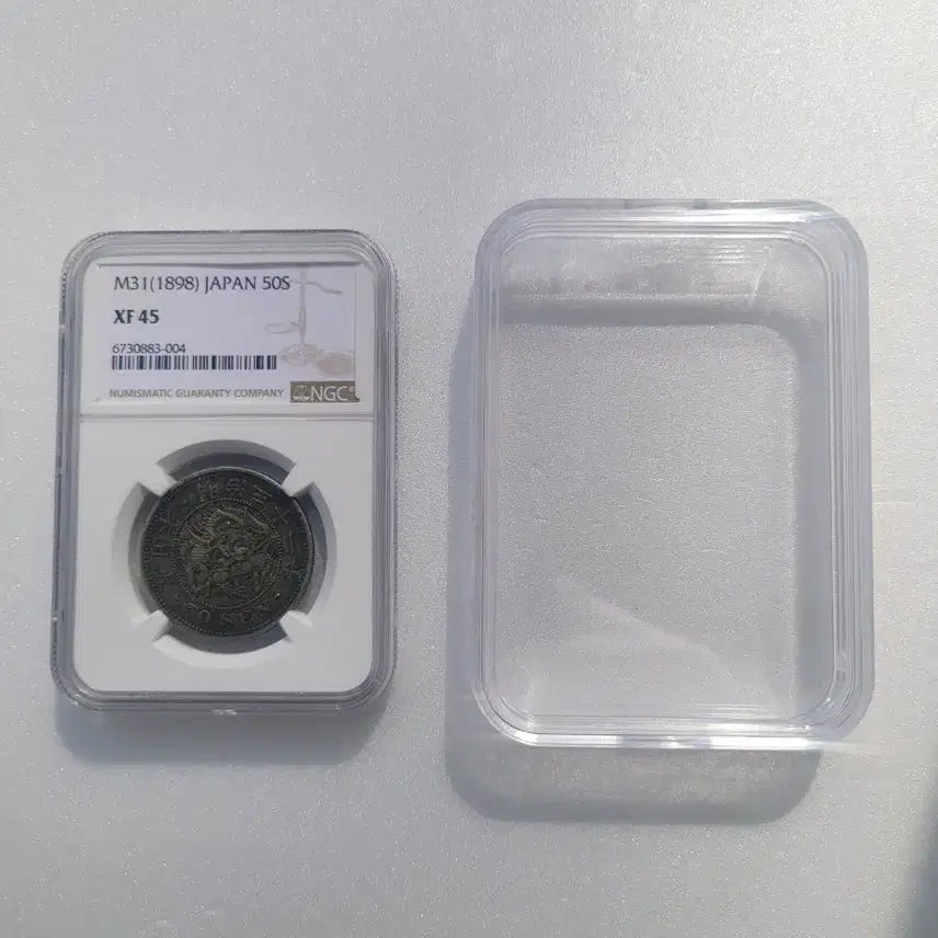 [BUNJANG] Japan 1898 Meiji 31 50 Sen Silver Coin NGC XF45 / 일본 명치31년(1898년)50전 NGC 45