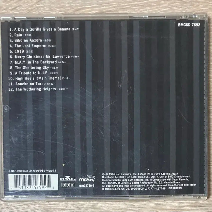 [BUNJANG] Ryuichi Sakamoto 1996 CD / 류이치 사카모토 - 1996 CD 판매